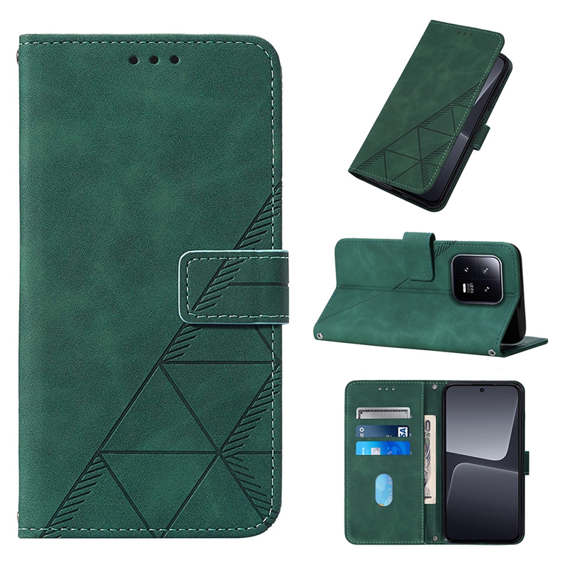 Business Leather Wallet Falls för Redmi Note 12 4G Pro Plus 5G Samsung M14 Google Pixel 8 Pro Xiaomi 13T 13 Pro Lite 5G Poco X5 Pro Card Line Hand Skin Feel Holder Flip Cover