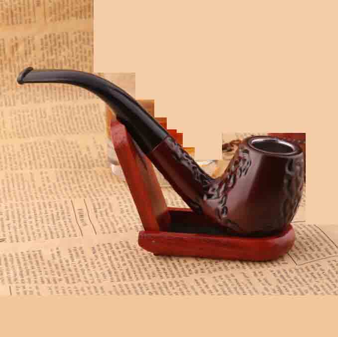 Couleur en bois Acrylique Résine Hand Tobacco Fumer à tabagisme Filtre de tuyau Modèle d'outils Accessoires 6 styles