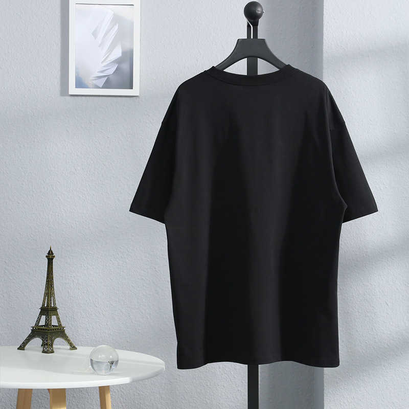 2023 Nouveau designer femmes t-shirt haut de gamme Chemise High Edition Style Classique Oreille de Blé Lettre Broderie sur la Poitrine Manches T-shirt Coupe Ample pour Hommes Femmes