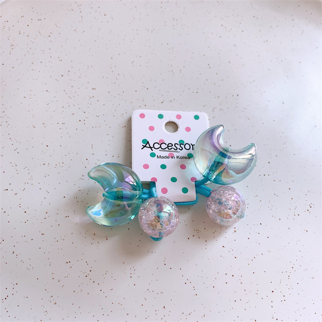 New Fashion Korean Sweet Girl Princess Rubber Band Children's Transparent Jelly Bow Knot Hair Rope Hair Accessories