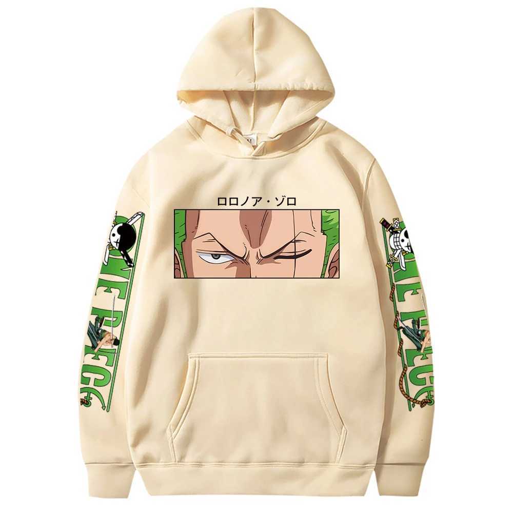 Sweats à capuche pour femmes Sweats à capuche chauds Roronoa Zoro imprimés hommes femmes une pièce Anime sweats à capuche poches vêtements de rue Harajuku grande taille à capuche