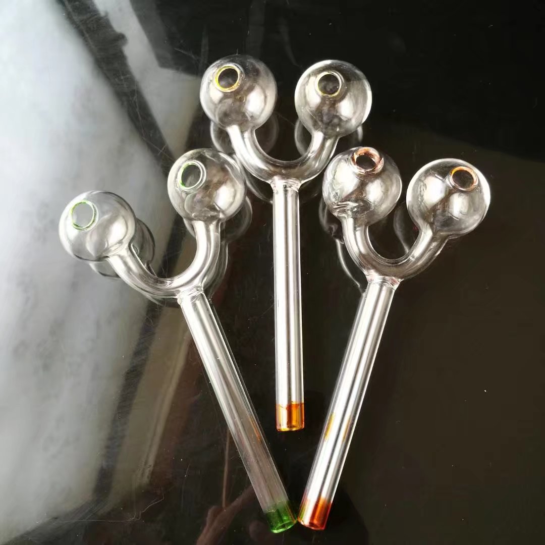 Glass Pipes Smoking Manufacture Hand-blown hookah Spray color slingshot burner