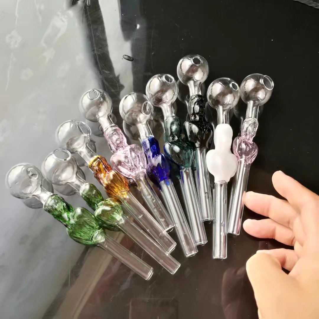 Glass Pipes Smoking Manufacture Hand-blown hookah Colorful Beauty Hot Pot