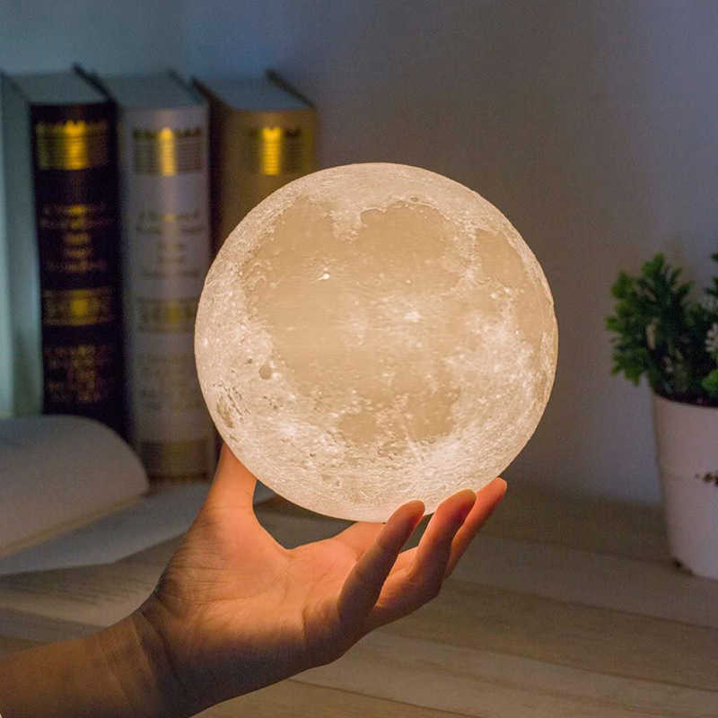 Nacht 3D LED Moon Projection Light Galaxy Starry Table Lampen bedd bureaublad ornamentlichten voor slaapkamer AA230426