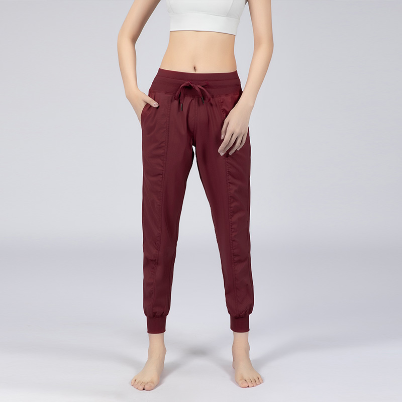 Pantaloni da jogger ad alto palestra sport rilassato da donna sciolta di donne asciutte sport palestra pantaloni della tuta femme yoga da esterno