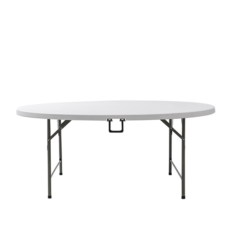 Folding Table 5FT 6FT Plastic Outdoor Wedding Party Dining Room Foldable Round Long Tables