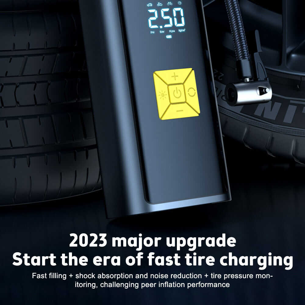 2023 gonfleur de pneu numérique 12V voiture compresseur d'air Portable pompe 150 PSI compresseur d'air de voiture pour Auto voiture motos vélos