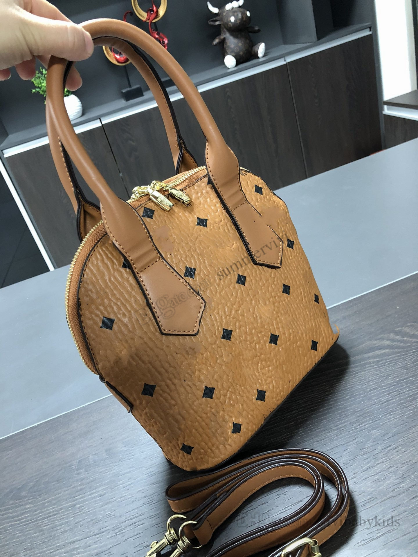 Sacs à main en cuir avec lettres imprimées pour filles, sacs à bandoulière simples pour adolescentes, sac messager de style dame S0871