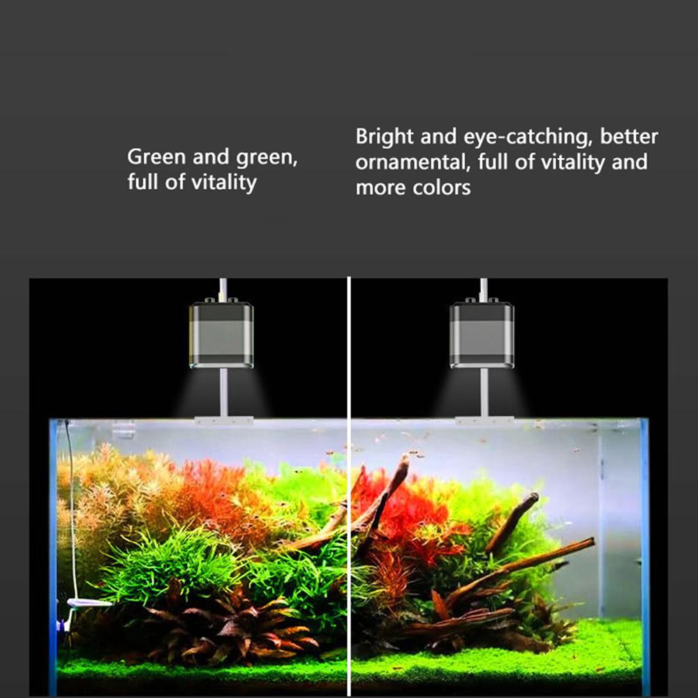 Iluminações Nicrew Sunsun ADT Série Aquário Lâmpada Tubo Forma Ajustável Iluminação Aquática Luzes LED Full Spectrum Fish Tank Landscape Light