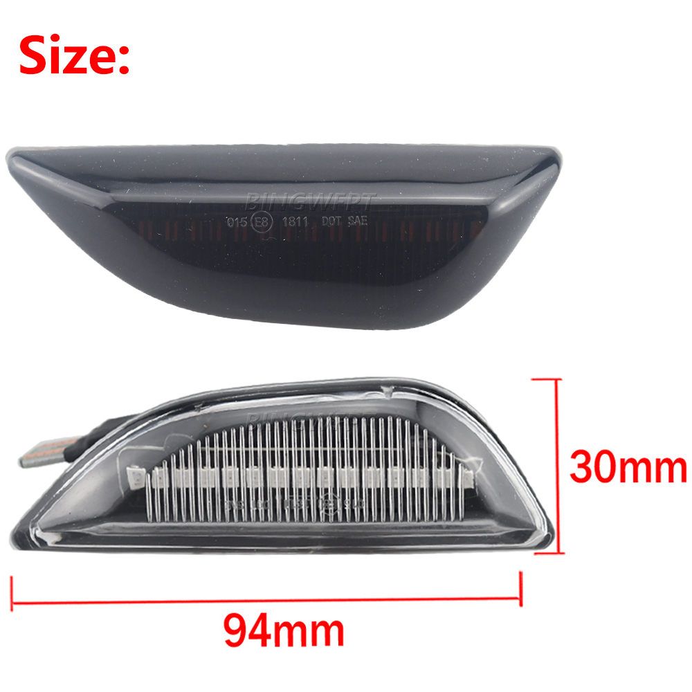 Dynamic Led Side Marker Flowing Turn Signal Sequential Blinker Lamp For Opel Mokka X Chevrolet Trax 2013-2020 Buick Encore