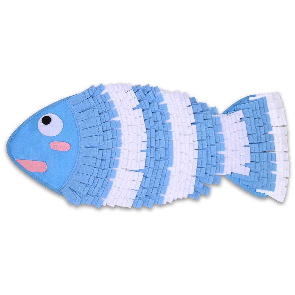 Toys Pet Toy Dog Sniffing Pad Fish Shape Food som döljer Olfactory Snuffle Mat Mat Interactive Training Carpet filt Pet Accessories