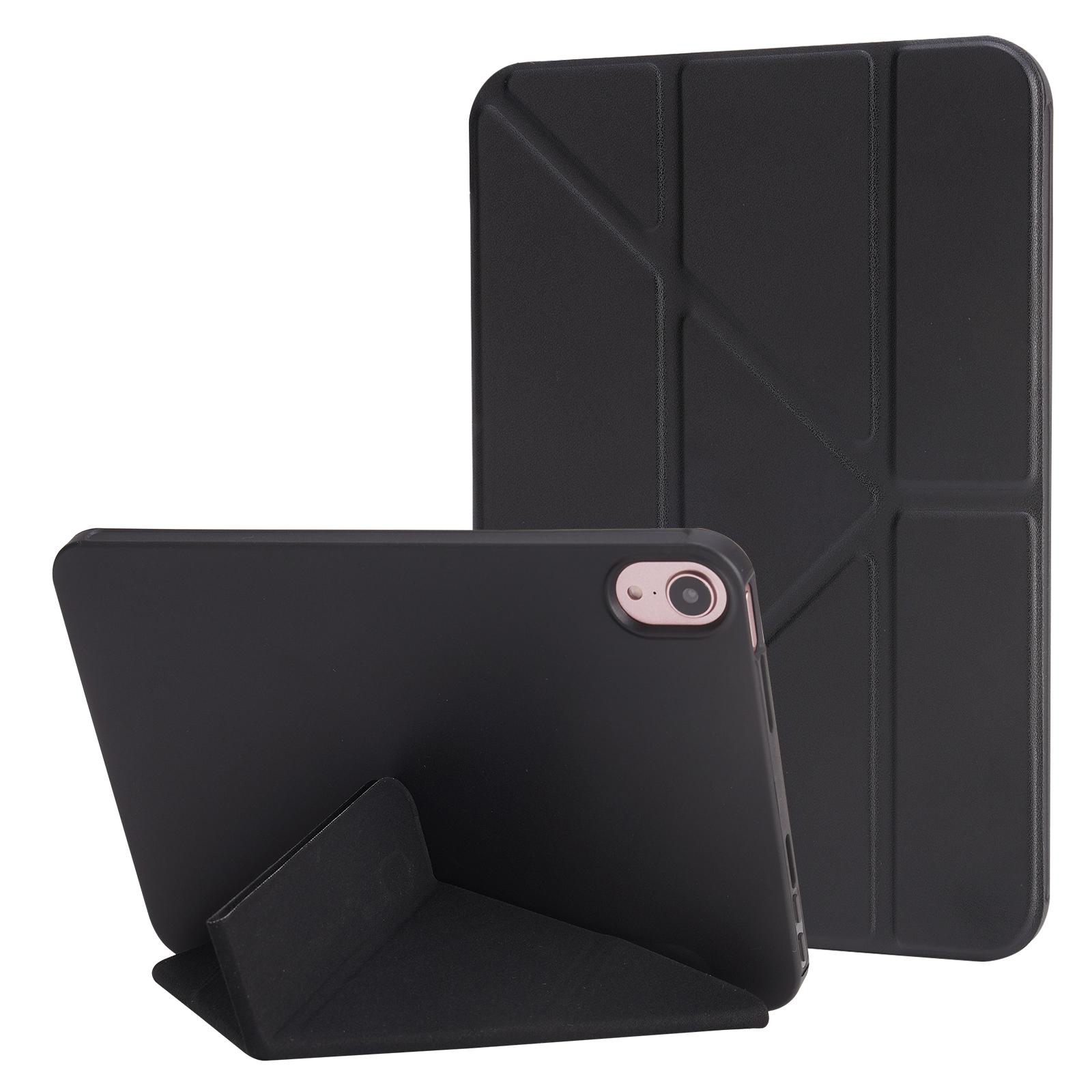 För iPad 9.7 Air 1 2 Case Pu Leather Silicone Soft Back Cover för iPad 10.9 Air 4 5 mini 1/2/3/4/5/6 AIR 3 10.5 11 12.9inch 10.2 7th 8th 9th 9th