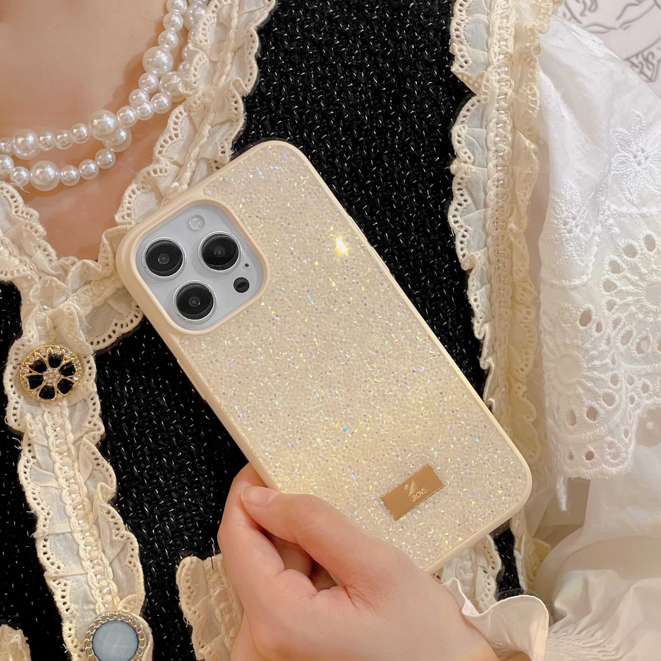 iPhone Case Luxury Designer Bling Glitter Phone Case for iphone 15 14 Pro Max 13 12 11 Mobile Shell Fashion Women Sparkling Rhinestone Diamond Jewelly Crystal Cover