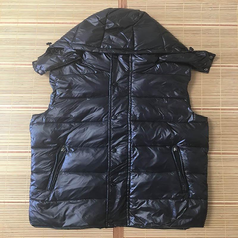 NEW Men Down Jacket Vest Coats Mens Outdoor Thick warm White duck down shoulder vest Down jacket