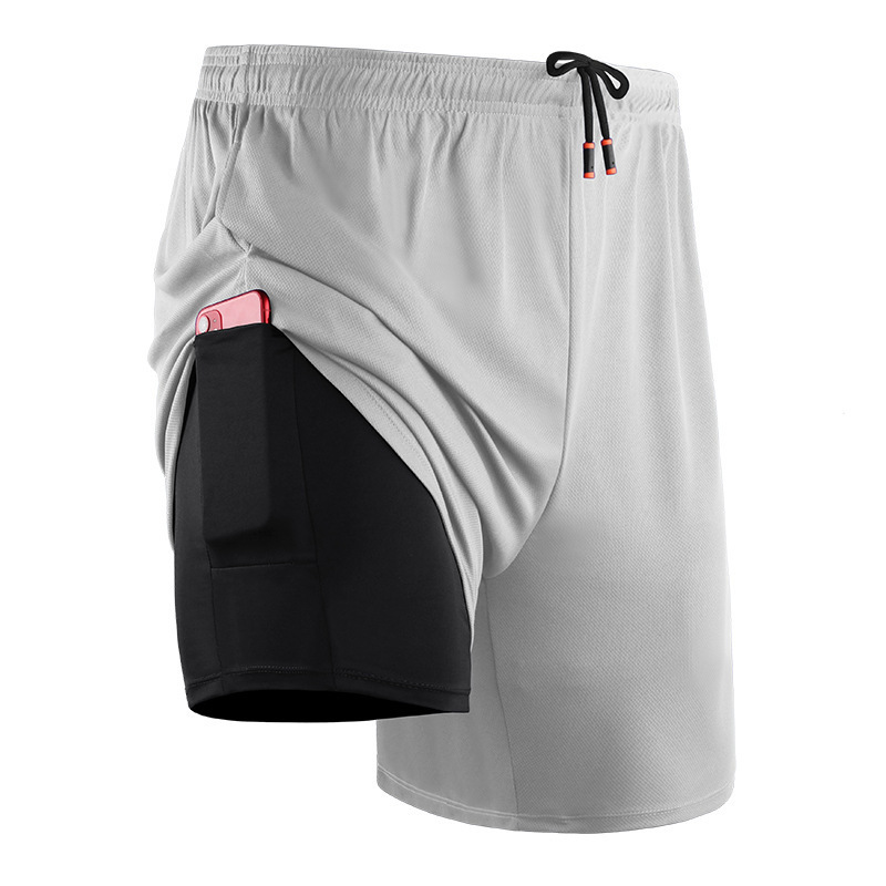 Men lu Yoga Sports Shorts Quick Dry Shorts With Pocket Mobile Phone Casual Running Gym Short Jogger Pant ll6070