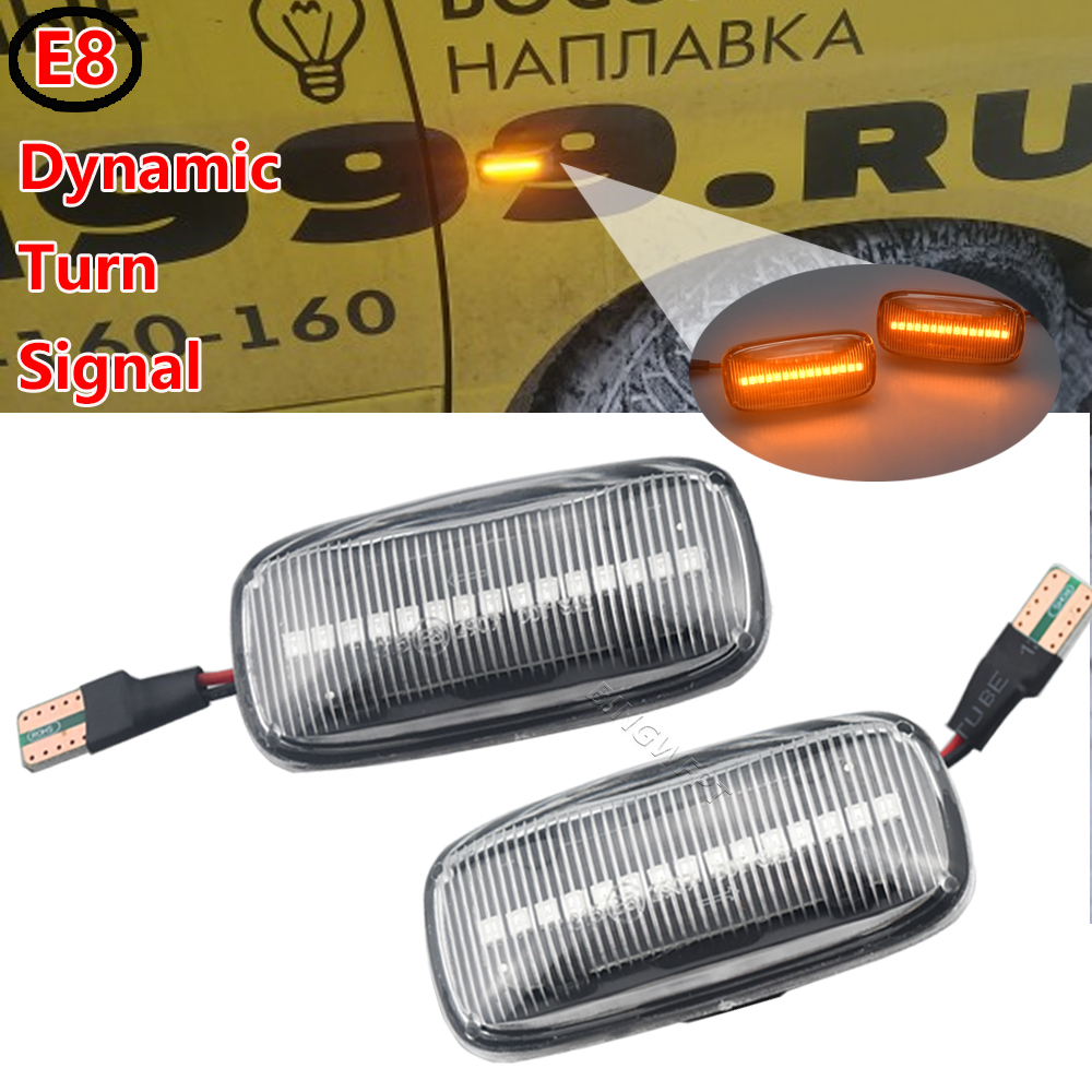 For Nissan Almera N15 95-00 Maxima 95-00 Sequential Blinker Indicator Light Dynamic LED Turn Signal Side Marker Light