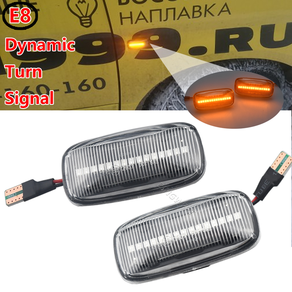 Nissan Almera N15 95-00 Maxima 95-00 2 pezzi Sequenziale Lampeggiante Indicatore Dinamico LED Indicatori di direzione Indicatore Laterale Luce