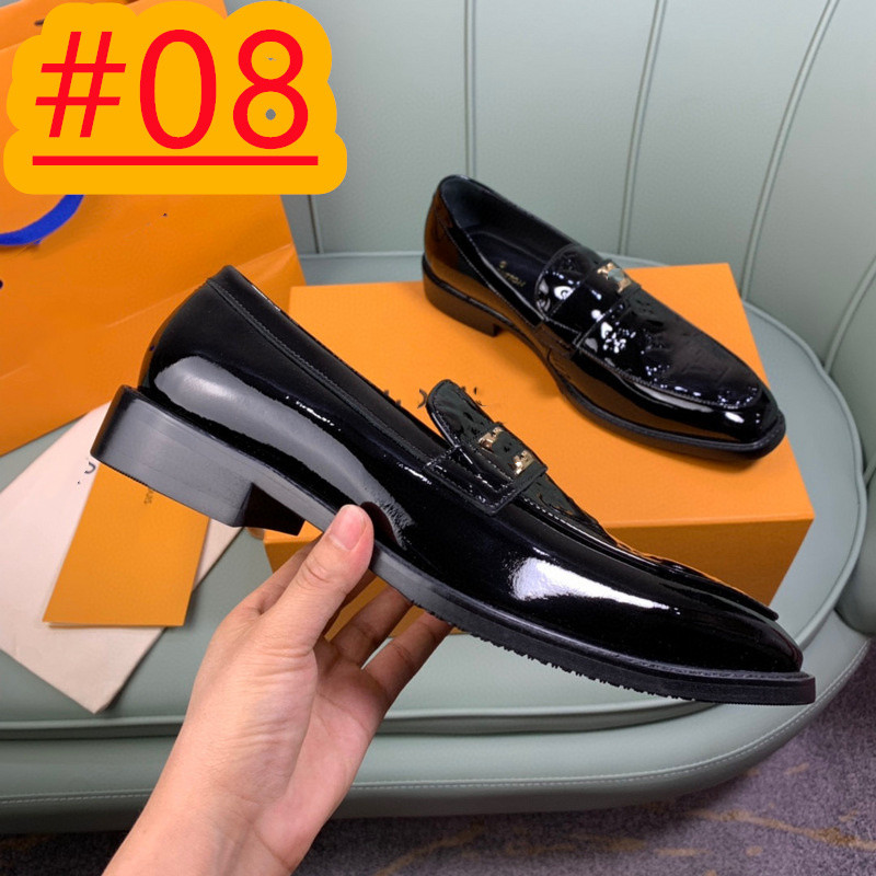 8 Style Dress Shoes Fashion Men Party and Wedding Handmade Loafers italian 's Comfortable Breathable Big size size 38-45