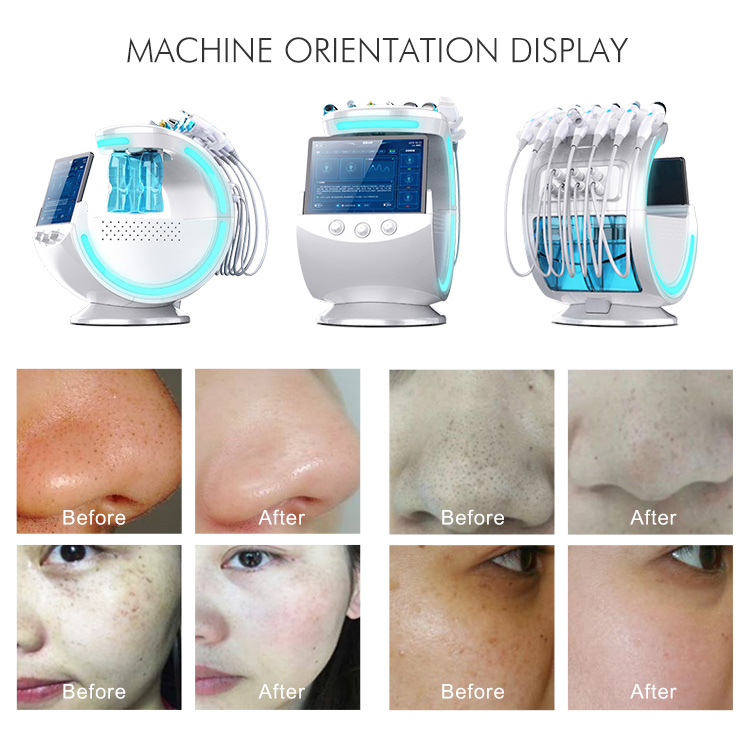 Máquina hidrafacial Limpeza da pele Hydra DermoBrasion Machine de oxigênio facial Aqua Peel RF Remoção 2023 Microdermoabrasão mais recente