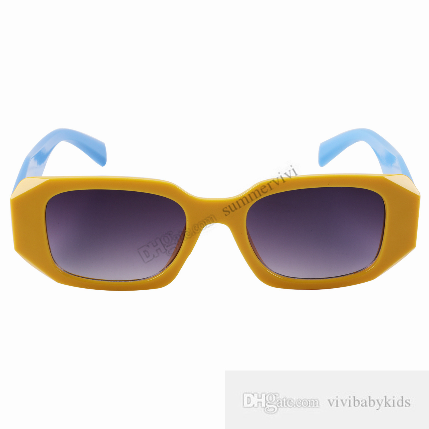 Moda crianças óculos de sol meninas triângulo quadro piloto óculos de sol verão crianças uv 400 óculos meninos praia protetor solar sombra s0873