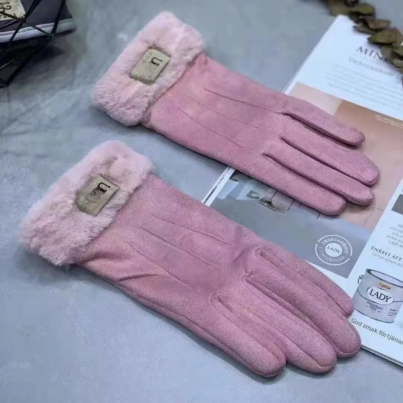 Gants les plus vendus de haute qualité Gants imperméables en peluche de mode pour hommes femmes laine de velours de mouton dame mitaines à cinq doigts Design gants pour femmes hiver automne