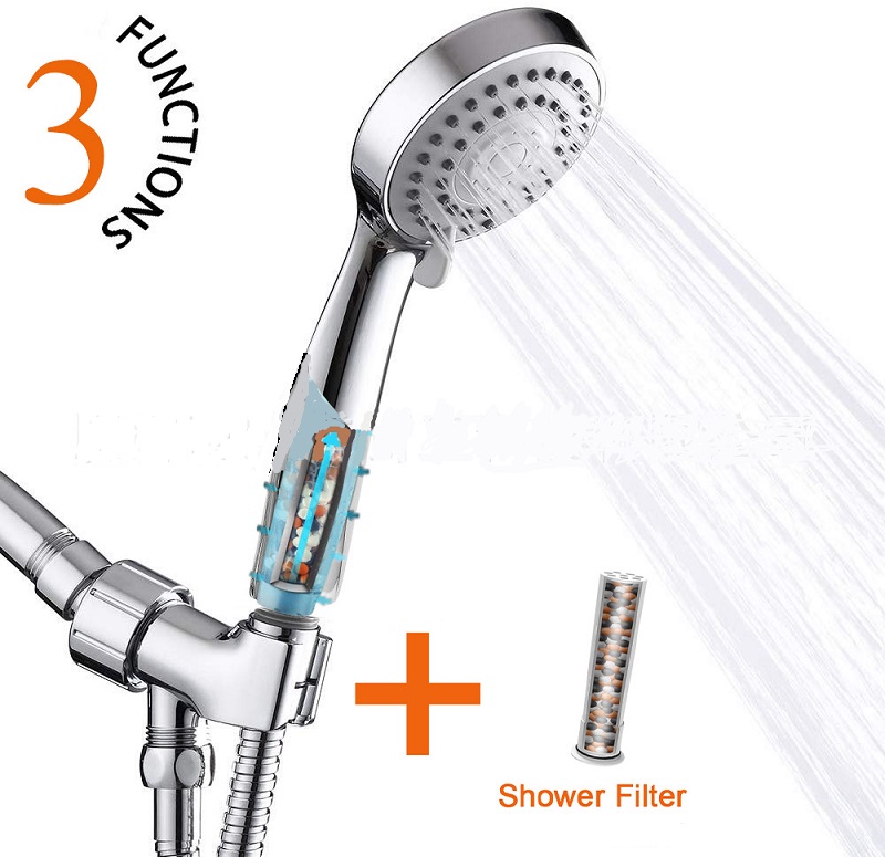 Bathroom Shower Sets with filter American Shower three-way support arm seat hose pressurized multifunctional shower set