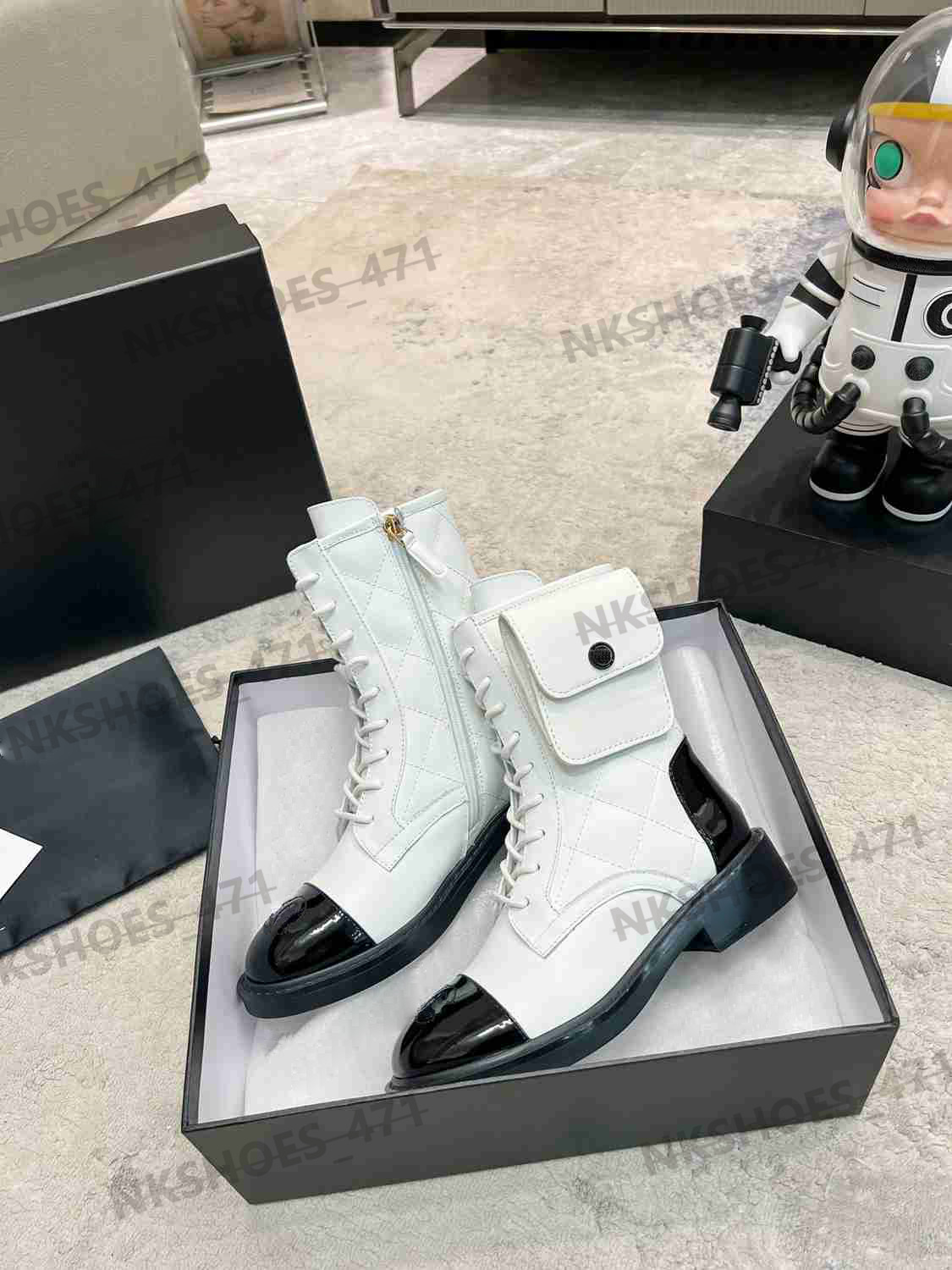 Designer-Stiefel, Modemarke, Martin-Stiefel, klassische, vielseitige kniehohe Chelsea-Stiefel, hochwertige flache Damenstiefel aus Leder mit dicker Sohle