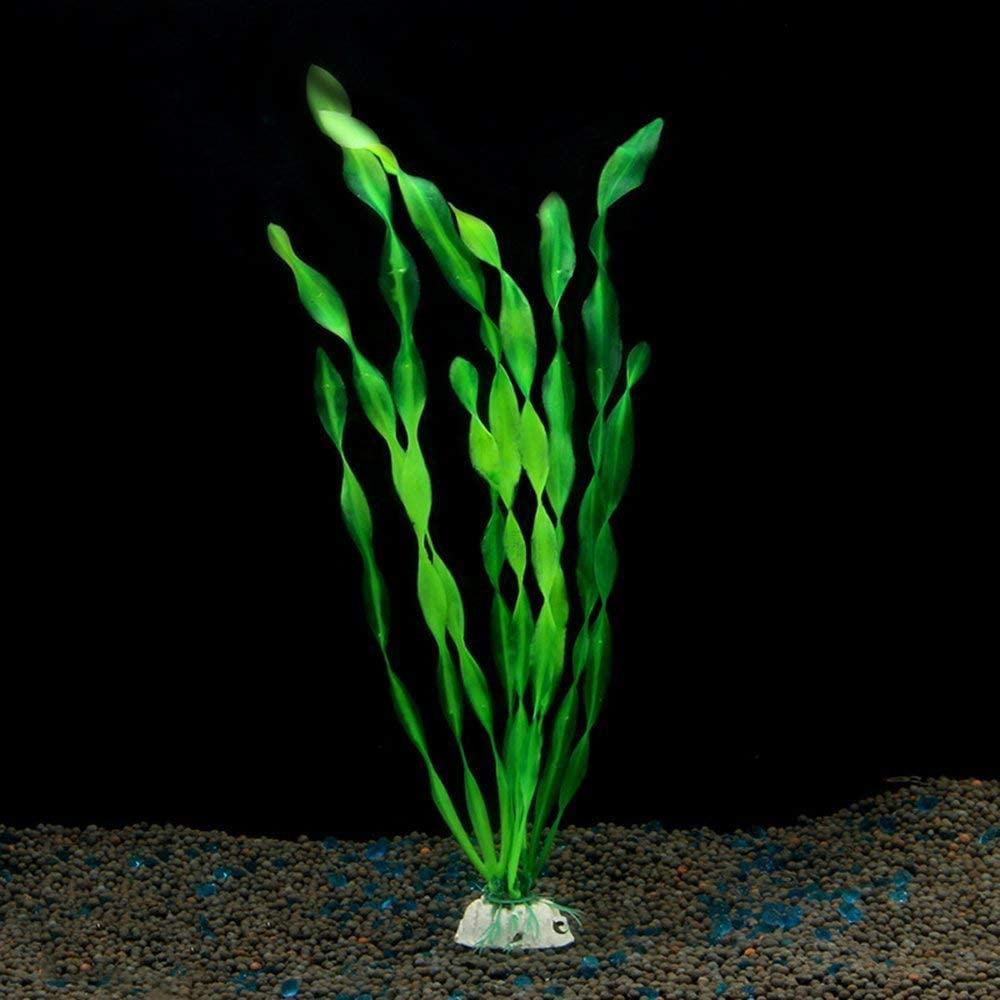 Décorations 10pcs plantes d'eau d'algues artificielles en plastique herbe aquatique vert aquarium plante décoration de fond pour aquarium de bureau à domicile