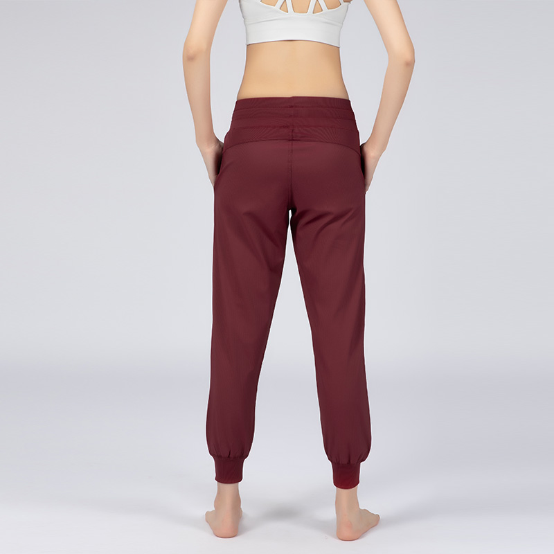 Pantaloni da jogger ad alto palestra sport rilassato da donna sciolta di donne asciutte sport palestra pantaloni della tuta femme yoga da esterno