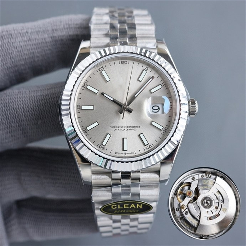 Czyste Montre de luxe męskie zegarki 41mm 3235 automatyczny mechanizm mechaniczny obudowa ze stali 904L luksusowy zegarek na rękę 72h przechowywanie energii wodoodporny
