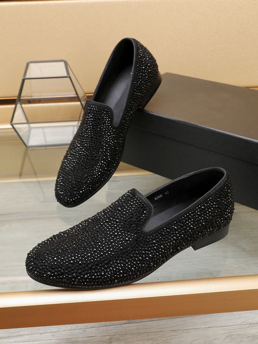 2023 hommes élégant affaires fête robe de mariée chaussures messieurs Greggo mocassin décontracté strass mocassins marque mode marche appartements taille 38-44