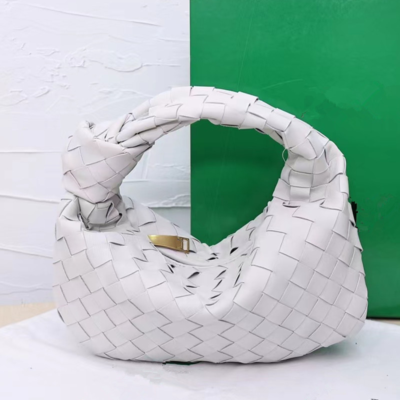 Sac à main tissé en cuir verni pour femmes, sac Hobos semi-circulaire de styliste, Croissant de mode, cuir véritable, sac de rencontre 343g