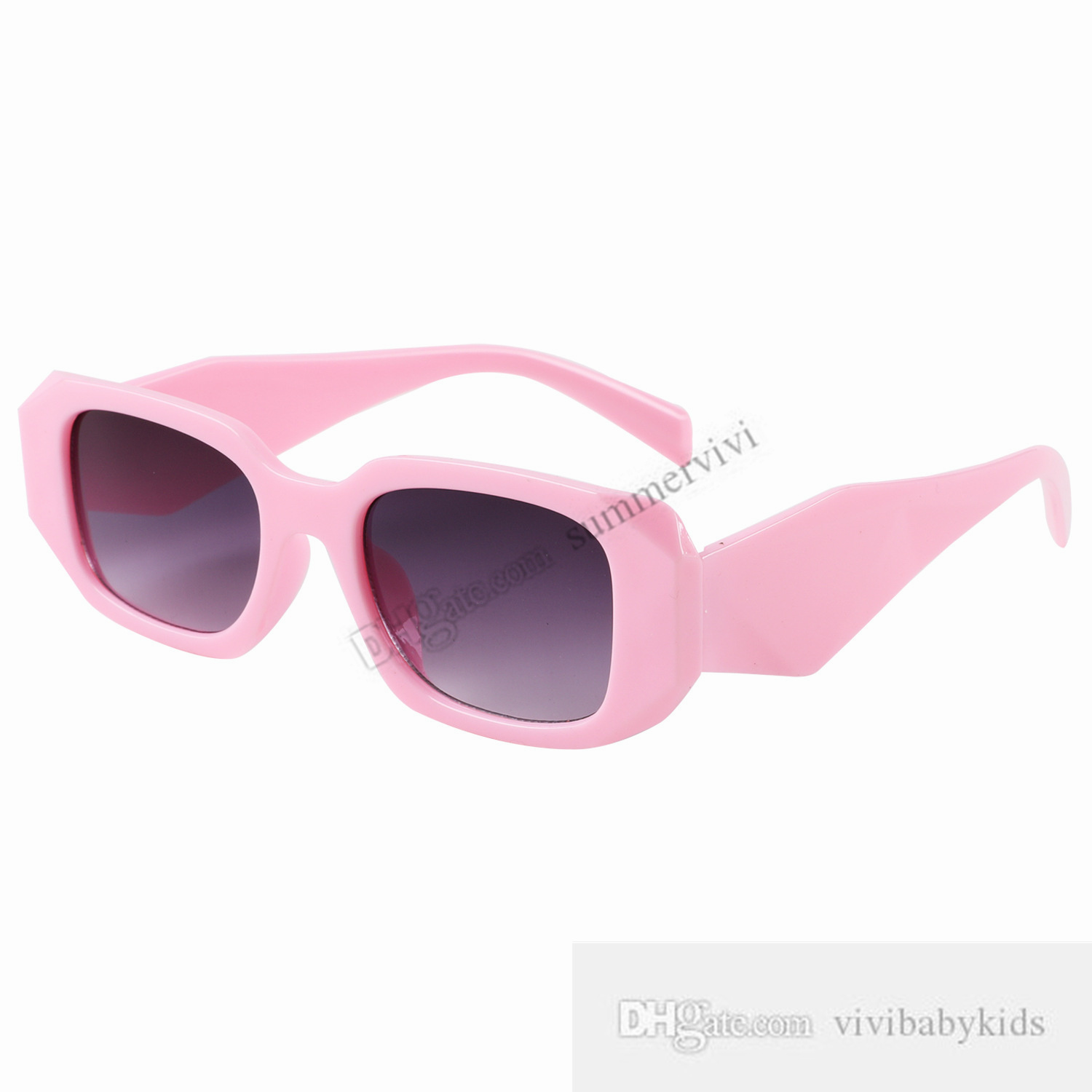 Moda Niños gafas de sol niñas marco triangular gafas de sol piloto verano niños Uv 400 gafas niños playa bloqueador solar sombra S0873