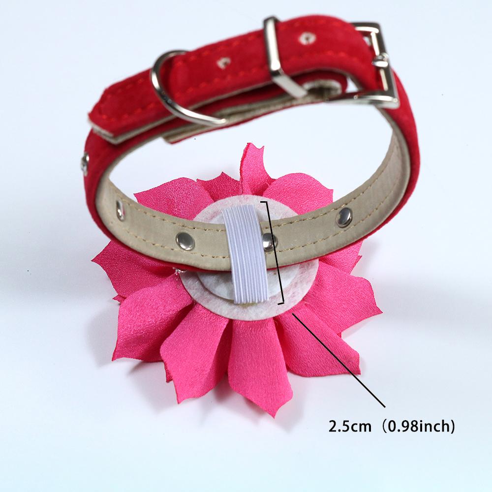 Accessoires 50 pièces nœuds de cheveux de chien en vrac accessoires pour animaux de compagnie meilleurs vendeurs collier fleur charmes amovible cravate de chien accessoires pour chiot en gros