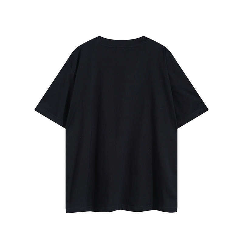 Men's Summer New T-shirts 2024 Street Fashion Brand  Spider Web Print Casual Round Neck T-shirt Unisex