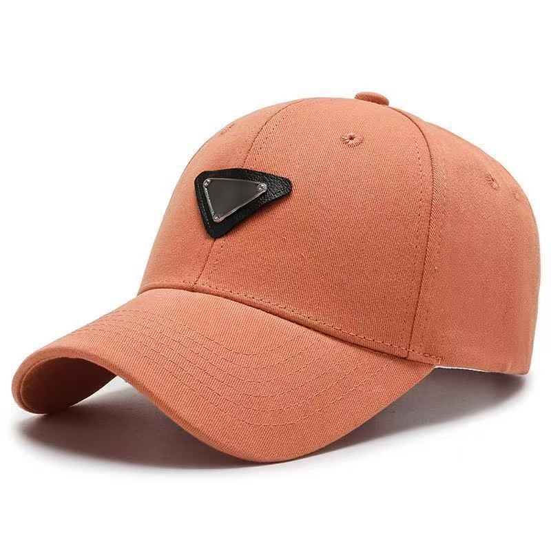 6 가지 색상 클래식 디자이너 면화 야구 모자 남성과 여성 야외 스포츠 정점 캡 스프링 가을 세련된 선샤이드 모자