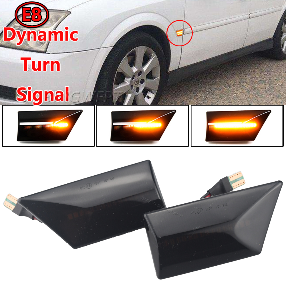 LED LED Opel Vectra C Signum 2002-2008 Lights Blinkerインジケーターランプのダイナミックサイドマーカーターンシグナルライトランプ