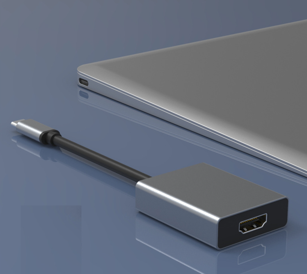 USB C zu HDMI kompatibles Adapterkabel Typ C 4K USB 3.1 HDTV Buchse Konverter für Telefon PC Laptop