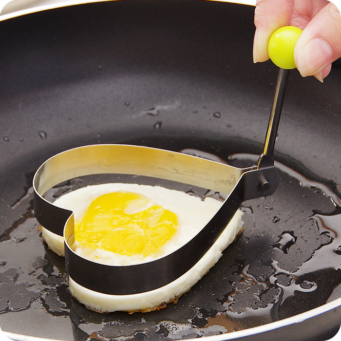 Zagęszczone model frytkownicy z jajka ze stali nierdzewnej, kreatywne jajko typu miłosnego, szarszcz z jajka