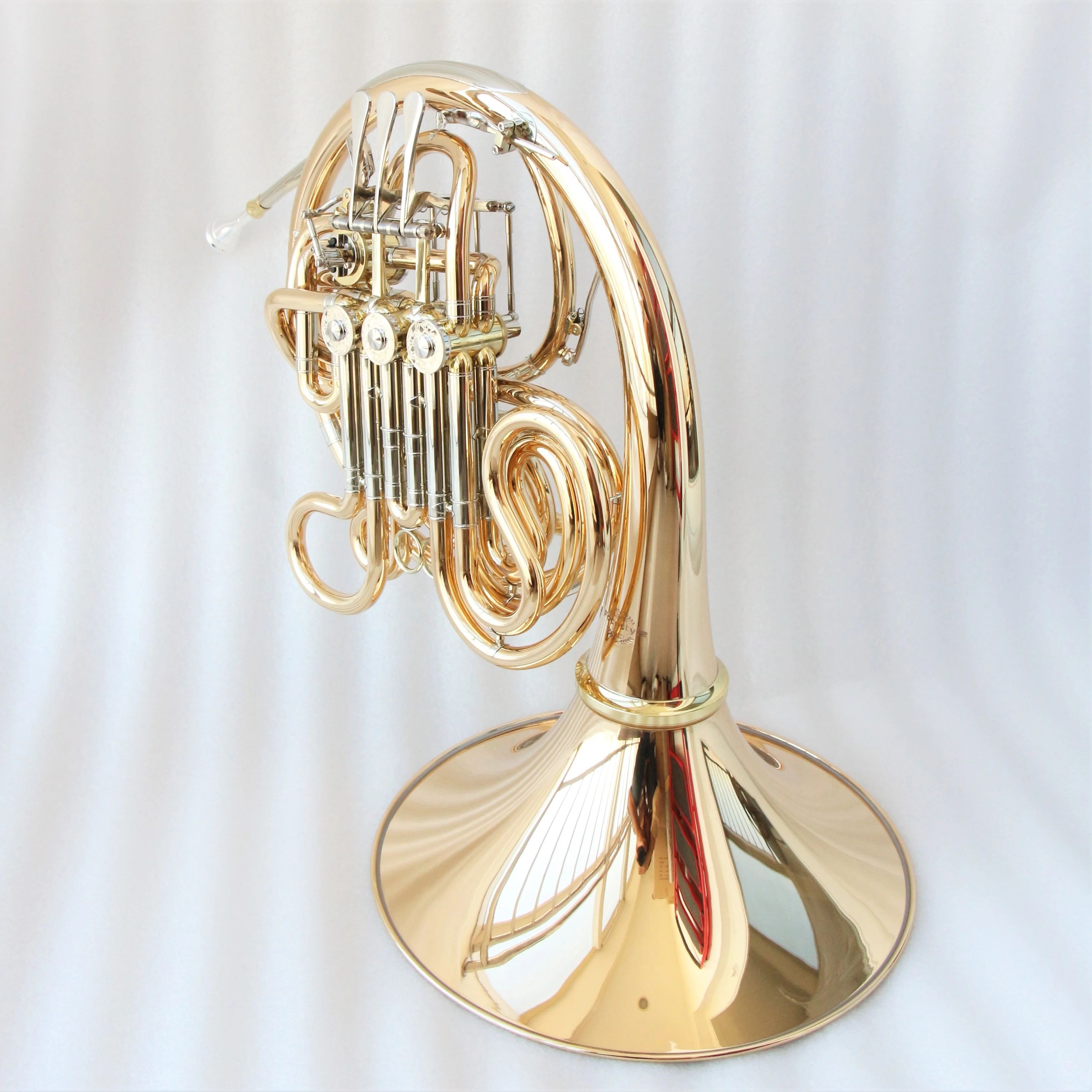 High grade double french horn professional copy 103 series gold brass Bb/F