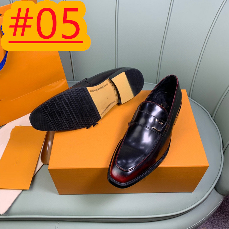 8 Scarpe a punta in pelle di marca di lusso da uomo Designer di guida casual Mocassini neri marroni Mocassini da uomo Scarpe da sposa italiane taglia nappa 38-45