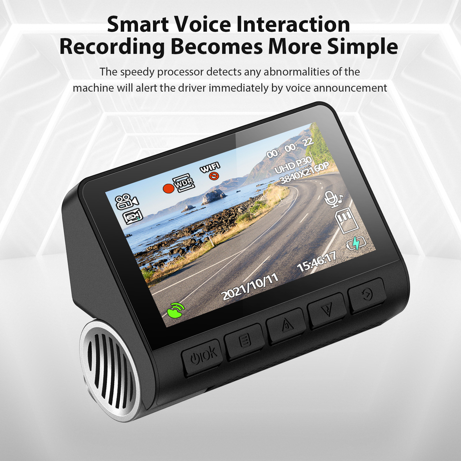 V55 3 -calowy IPS Cam wbudowany w GPS Wi -Fi 1080p Car DVR Dual soczewki Dash Camera Kamer szeroki kąt wideo Rejestrator wideo tylna kamera nocna