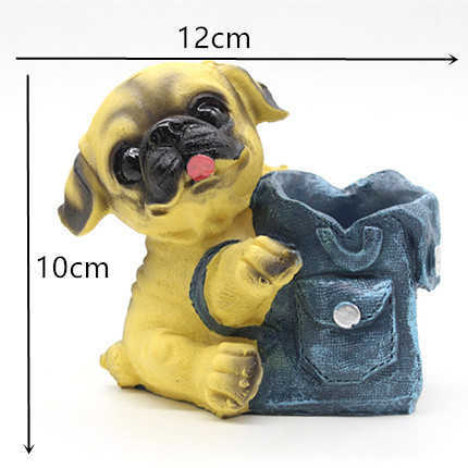 Arts and Crafts Resin Craft Dog Bag Pen Holder Silicone Molds DIY 3D Concrete Flower Cement Planter Mould Home Decoration Tools Y23