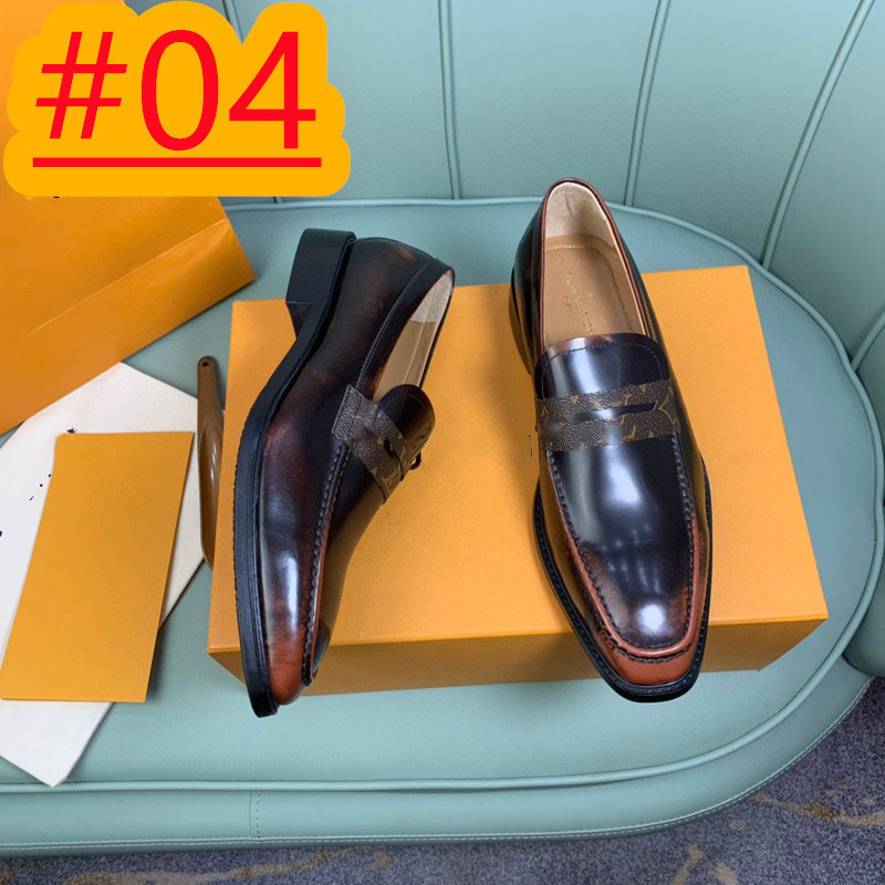 8 Designer di stile di lusso da uomo in pelle scarpe da guida nappa nero blu slip on mocassini primavera estate uomo mocassini in pelle outdoor club pary scarpe da uomo taglia 38-45