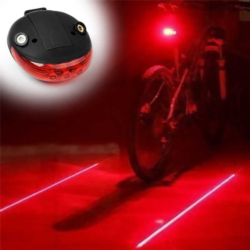 Bike Lights Bicycle Laser Tail Light Riding Warning Flash Equipment Accessories Mountain Bike Night Riding Flashing Rear Light Taillights P230427