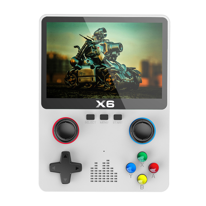 X6 Konsol çift joysticker gba arcade retro retro retro iki oyunculu el HD 3.5 