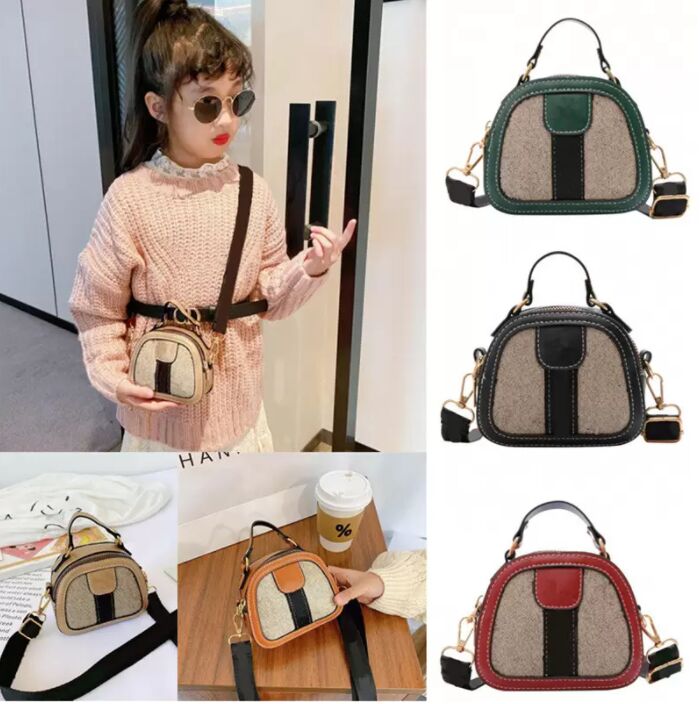 Bolsos lindos de princesa para niñas, mini bolso con estampado de bebé, bolso de hombro tipo bandolera para niños lindos