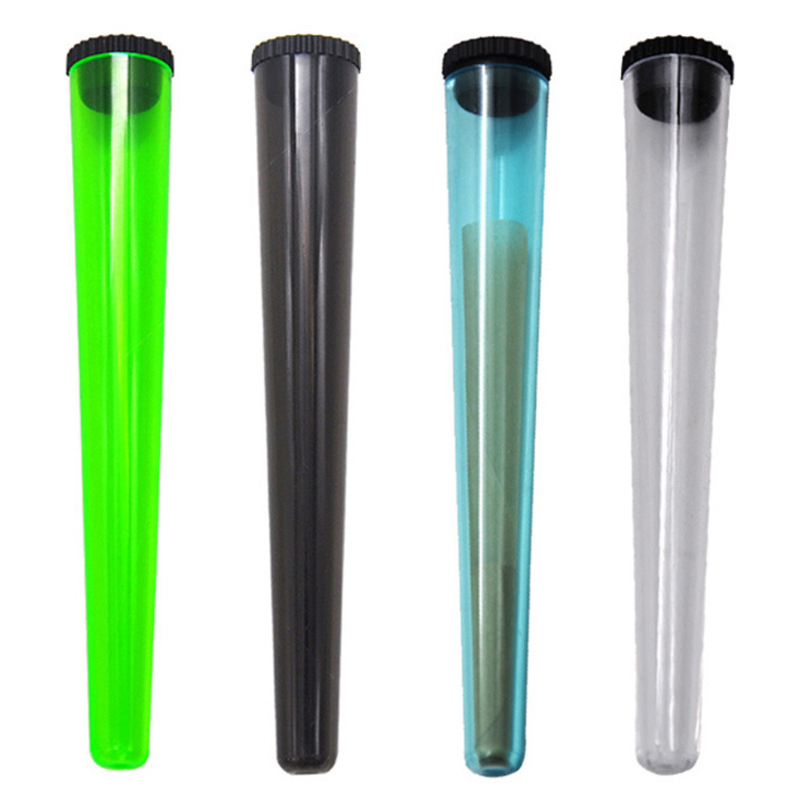 Pre Roll Plastic Packaging Tube 115mm Cone Vial Cigarette Waterproof Packing Tubes Smell Proof Cigarette Solid Storage Seal Container Smoke Device Accessories