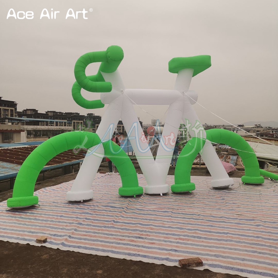 6mL or Custom Inflatable Bike Inflatable Bicycle Model for Advertising Promotion