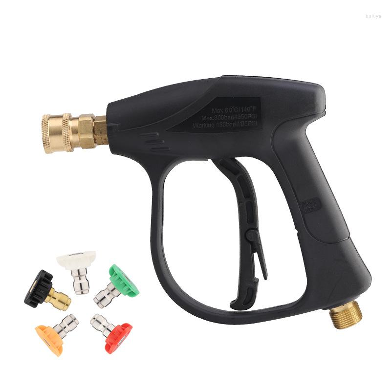 Auto -wasmachine M22x14mm Drukpistool G1/4 inch Snelle connector Sneeuwschuim Lance Tip Was Wand Spray Nozzles Cannon Cleaning Tool